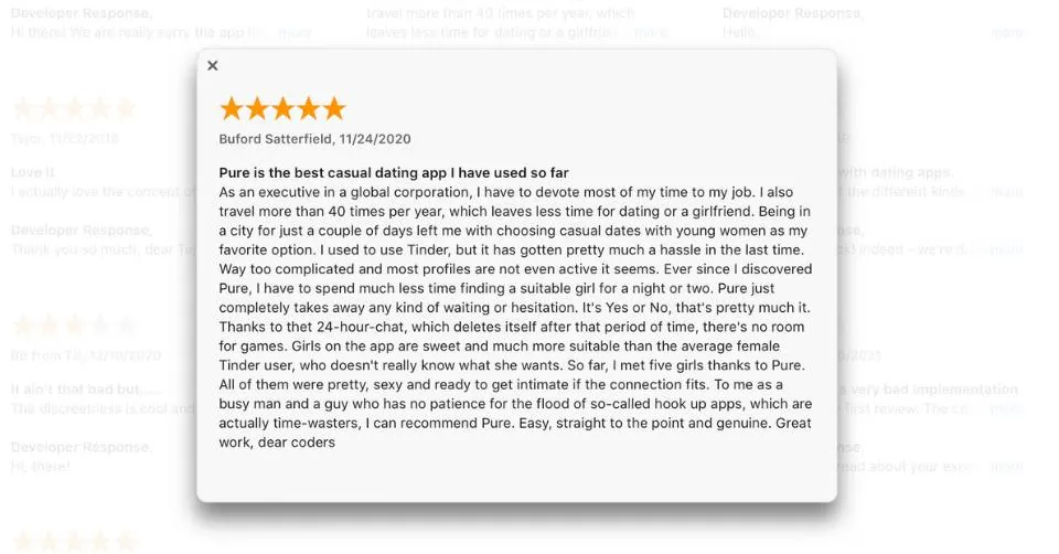 Pure user review